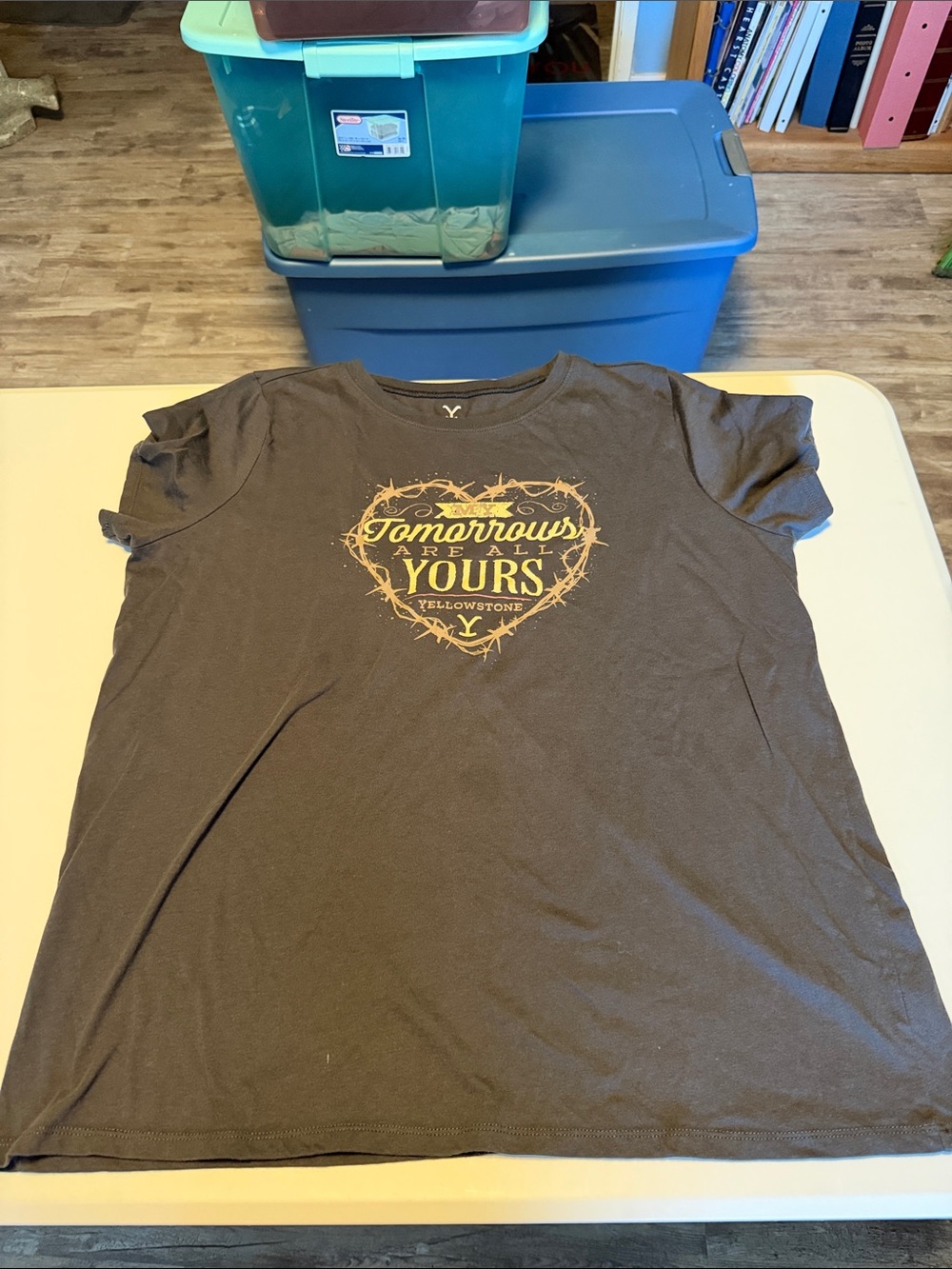 torrid Brown Short Sleeve Tee with Yellow Heart Graphic